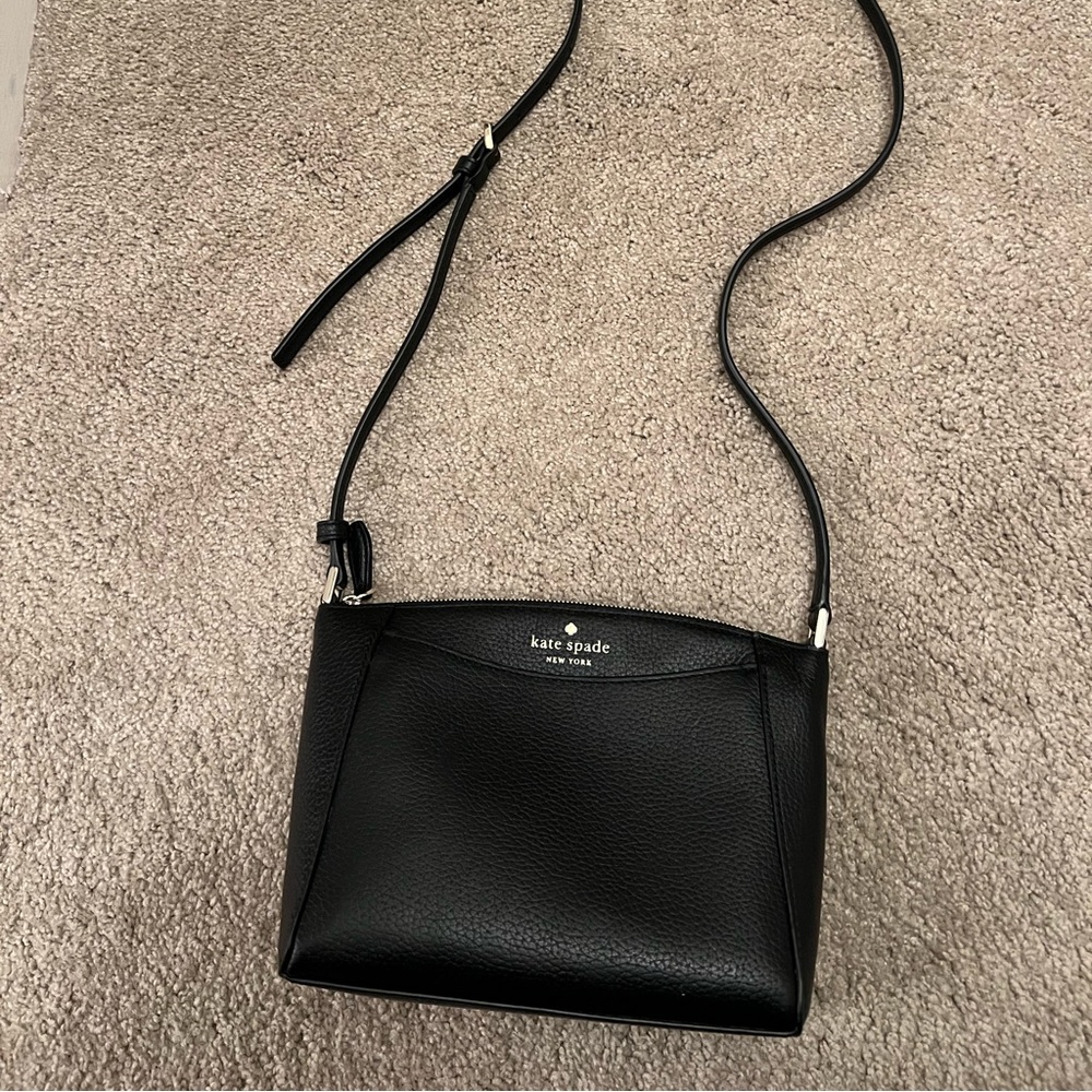 Kate Spade Monica Pebbled Leather Black Crossbody